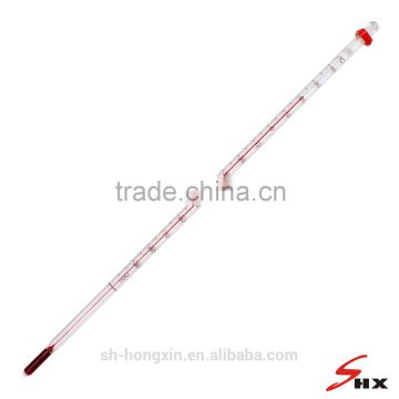glass type 300mm long alcohol thermometer to 100 degree