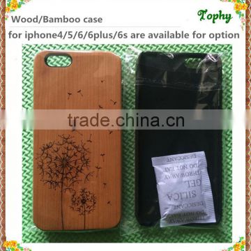 Bulk phone cases covers for apple iphone 6, 100% real wooden mobile phone case for custom iphone 6 shell