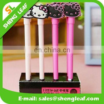 Personalized rubber cat shape ballpoint pen