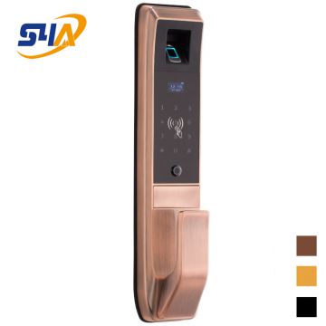 biometric fingerprint lock gate access control Stainless Steel wireless door lock with keypad