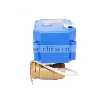 2-way 1" DC9-24V ON-OFF type motor valve with manual override and position indicator