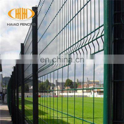 Swimming pool steel powder coated round post wire mesh fence