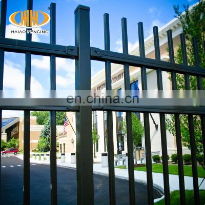 Decorative garden fence metal wrought iron fence panels