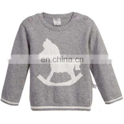 Custom Kids Cartoon Pattern Knit Boy Pullover Cashmere Sweater