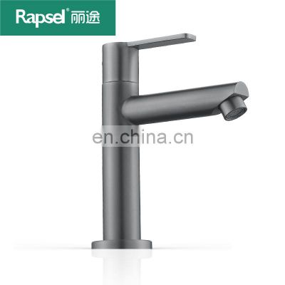 Hot sale single cold bathroom stainless steel luxury wash basin sink faucet