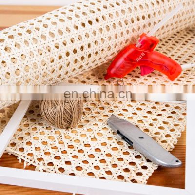 Multifunctional Customized Natural Mesh Rattan Cane Webbing Roll For Garden Lounge