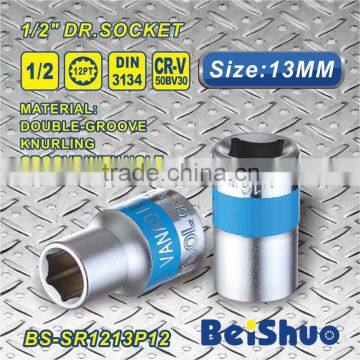 2016 Made In China 13mm 1/2"Dr. 12 Point Paint Socket Chrome Vanadium Socket Wrench