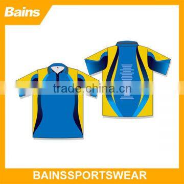 China factory cheap 100 polyester sublimation custom mens polo shirt customized logo