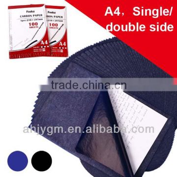 Popular Single/Double Size Paper Base Stock Blue High Quality Carbon Paper