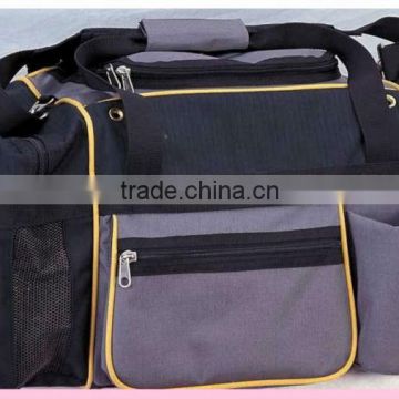 Polyester travel bag with compartment PP shoulder strap