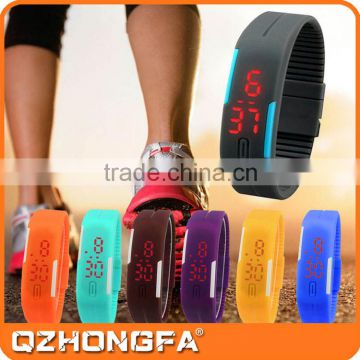 2015 Hot Sale Led Watch Sport Stainless steel Back