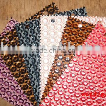 pvc colorful bag Leather with 0.6mm thickness and knitted backing
