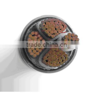 High quality copper conductor PVC insulated with sheathed flat cable 2X2.5mm+1