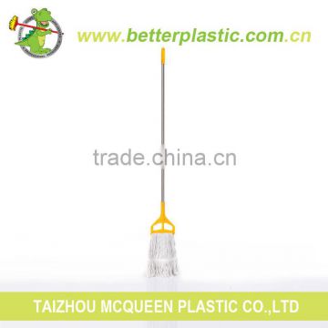 Factory sales promotion hot selling new design plastic clip cleaning white cotton mop