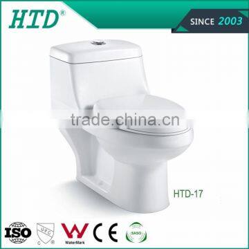 HTD-17 sanitary ware ceramic water closet water saving one piece toilet