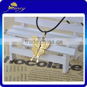 Wedding gift Butterfly Custom Gold Plated Pendant, Gold Foil Necklace For Women