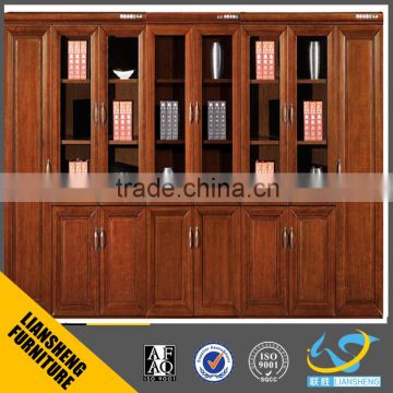Wooden material high quality book shelf file cabinet