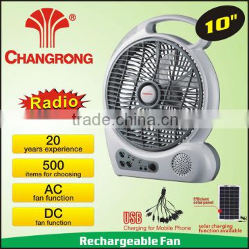Wholesale rechargeable cooler mini radio fan