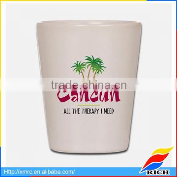 Printing city logo shot cup personalized shot glass