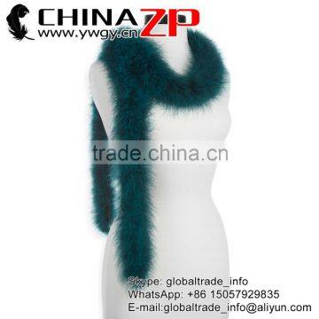 Leading Supplier CHINAZP Factory Bulk Sale 30g Weight Special Colored Teal Turkry Marabou Feathers Boas