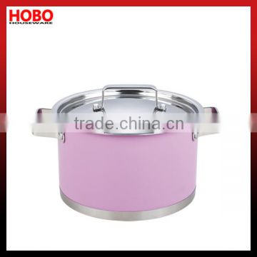 HB-CS204 Diameter 16/18/20/24cm 0.6mm Stainless Steel Cooking Pot