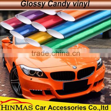 2015 Best sale high glossy car vinyl wrap roll for vehicle wrap for sign
