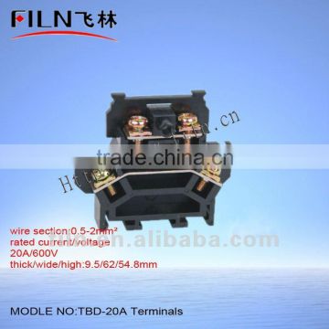 20A 600V TBD-20A screw pcb terminal block China