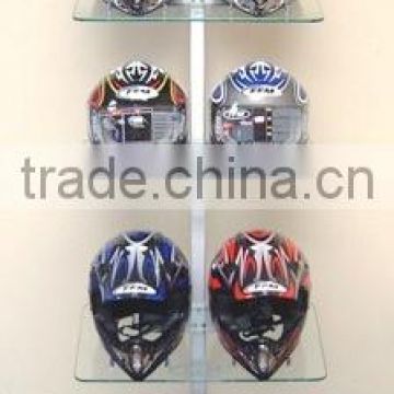 New Design motorcycle helmet stand with acrylic material