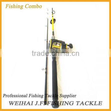 Fishing combo with ugly stick fishing rod and trolling fishing reel