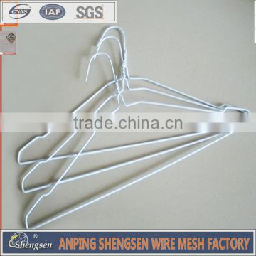 16 inch white notched wire hangers