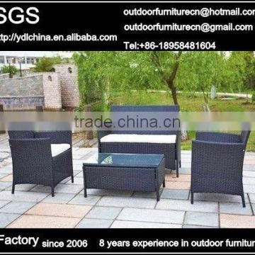 KD design outdoor synthetic rattan sofa set