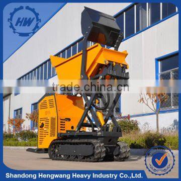 High-lifting 500Kg Garden Crawler Mini Dumper With Ce