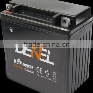 6MF9A-4 Motorcycle MF Battery Comes in 6MF-9A-4