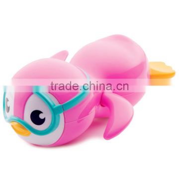 2015 New Hot Lovely Cute Wind Up Swimming Penguin Baby Bath Toy From Dongguan ICTI Manufacturer