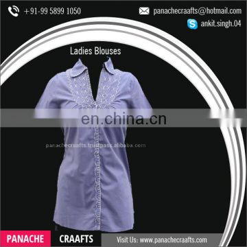 Wholesale OEM Summer Women Blouse and Tops