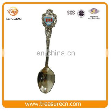 New Sticker Epoxy Dome Souvenir Metal Spoon