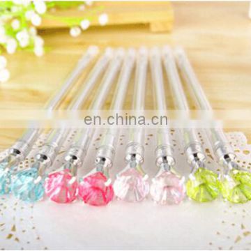 Simulation Diamond Black Ink Gel Pen cute creative Stationery and office supplies