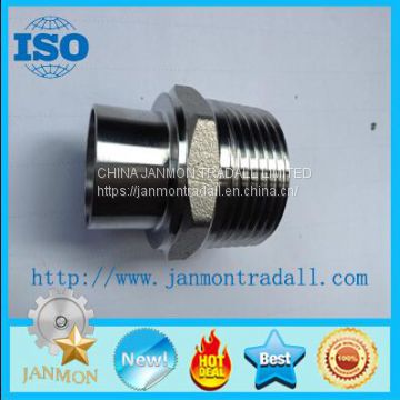 Stainless steel connectors,Stainless steel pipe fittings,Stainless steel fittings,Stainless steel hydraulic fittings,Stainless steel hydraulic pipe fittings,Stainless steel threading connecting end,Stainless steel threading connectors,Stainless steel conn