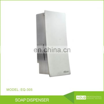 Bathroom Kitchen wall mounted stainless steel hand hygiene dispenser manual bottle liquid soap container