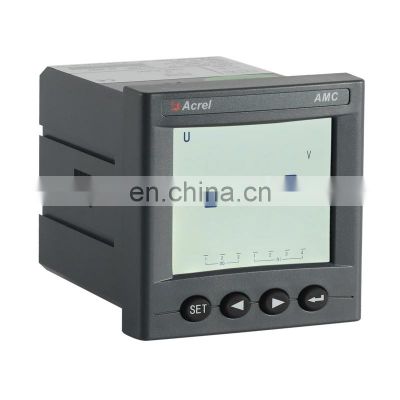 AC single phase digital power meter AMC72-E 75*75mm LED display kwh watt mater
