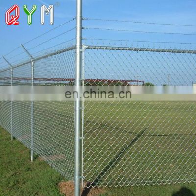 Used Chain Link Fence Price Galvanized Diamond Mesh Wire Fence Factory
