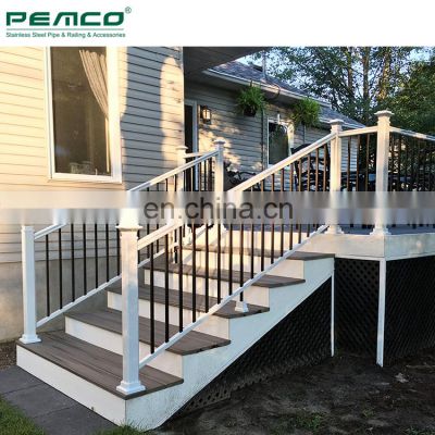 Modern Outdoor Fence Component Aluminum Handrail Balcony Picket Railing  Aluminum Designs