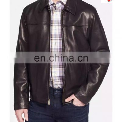 Prime Quality Sheep Leather Custom Jacket New Style 2020 Prime Leather Jacket For Men Brown Jacket For Men