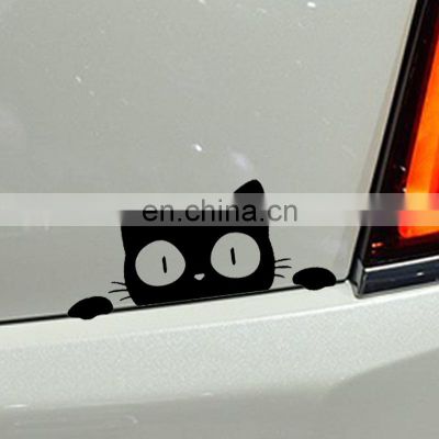 Reflective Peeking Cat Animal Car Styling Decorative Stickers Auto Window Decals Reflective PET Car Accessories