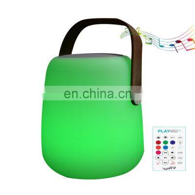 speaker cooler lantern portable PE plastic TWS function portable lantern plastic led light speaker mood table lamp modern