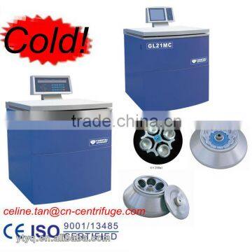 GL21M of Yingtai floor standing high speed refrigerate health medical centrifuge machine for blood with Auto-off cap