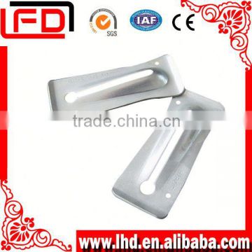 wall construction material of metal wedge clamp fastener