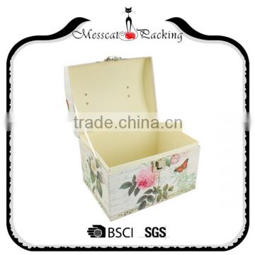 Mini Recyclable Glossy Lamination Suitcase Cardboard Gift Box For Perfume
