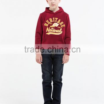 Custom Spring Autumn Children Fleece Sweater , Cotton Child Hoodies , Printed Pullover Boy Hoody