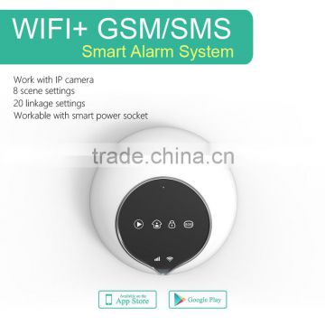 WiFi Homesec Alarm System, Smart APP control Wireless GSM Burglar Alarm System & GSM/WiFi/SMS home security burglar alarm system